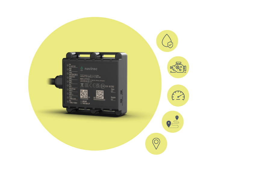 GPS device with builtin battery Navirec